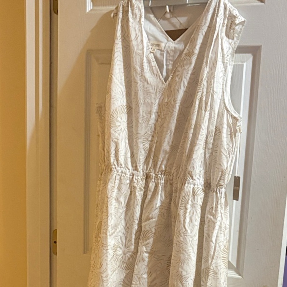 Haven by Talbots Sleeveless Cream Dress XXL NWT